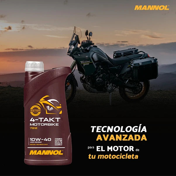 Aceite Para Motor 10w-40 Mannol 4-takt Motorbike 1lt