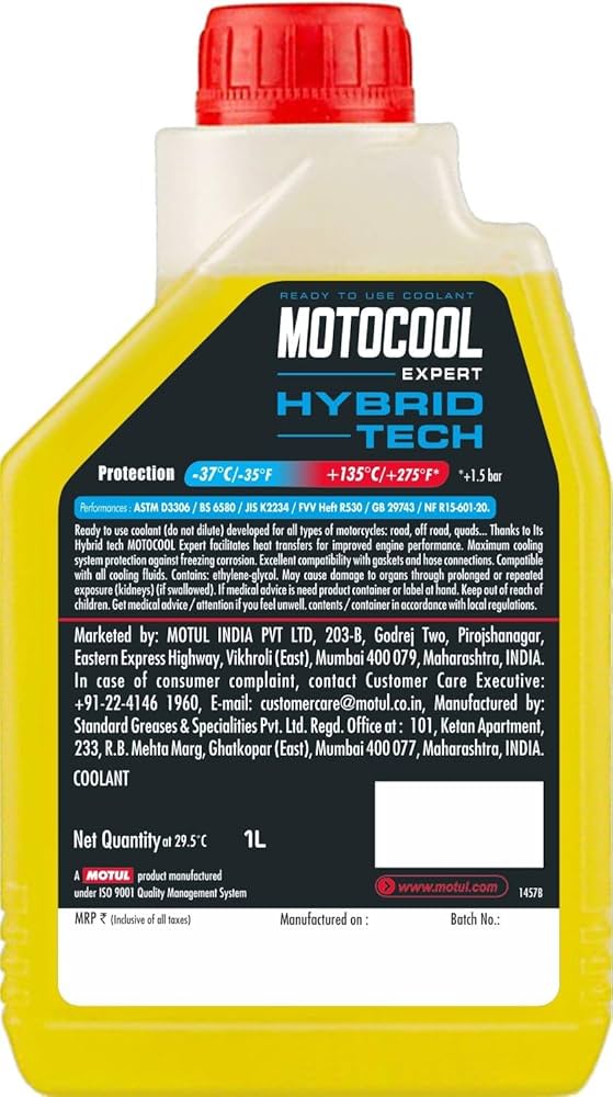 Refrigerante para radiadores Motul Motocool Expert -37º 1l
